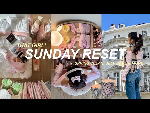 ✨ SUNDAY RESET ROUTINE ✨ everything shower, spring clean, productivity & more