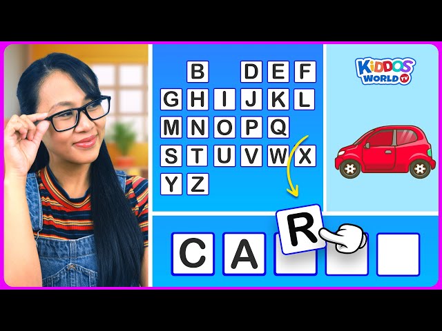 Easy Spelling Words with Miss V - Teaching 44 Basic English Words Spelling - Learning How to Spell