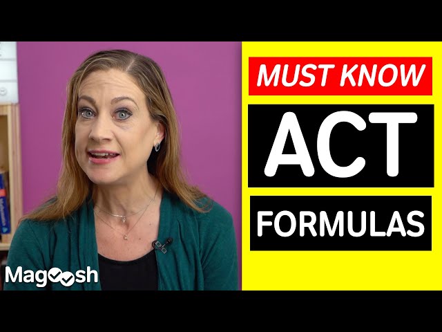 ACT Math Section: Formulas you NEED to know