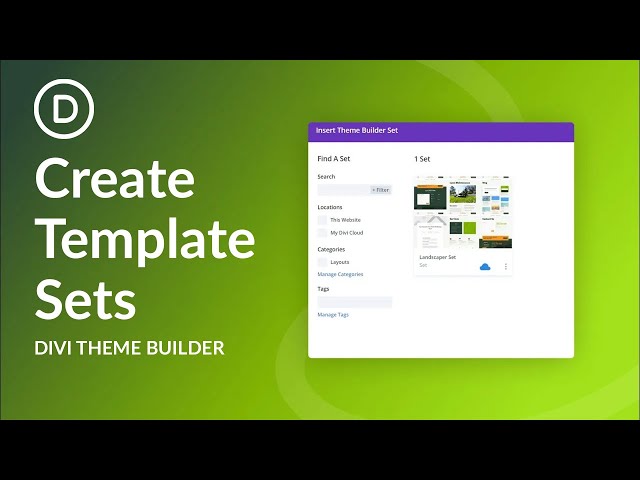 How to Create Template Sets In Divi!