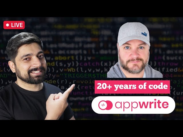 Saturday live with Wess from Appwrite | 20+ years of code