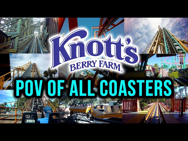 Knott's Berry Farm All Roller Coasters POV Compilation in 4K