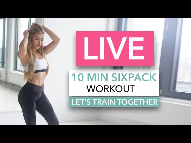 10 MIN SIXPACK WORKOUT - Let's train together / No Equipment I Pamela Reif