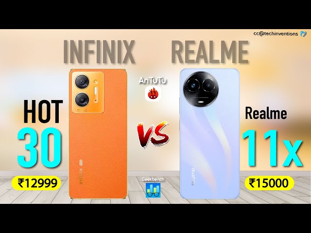 Infinix Hot 30 5G Realme 11X  | #6100vs6020  #realme11x #antutu #geekbench #hot305g #indianbudget