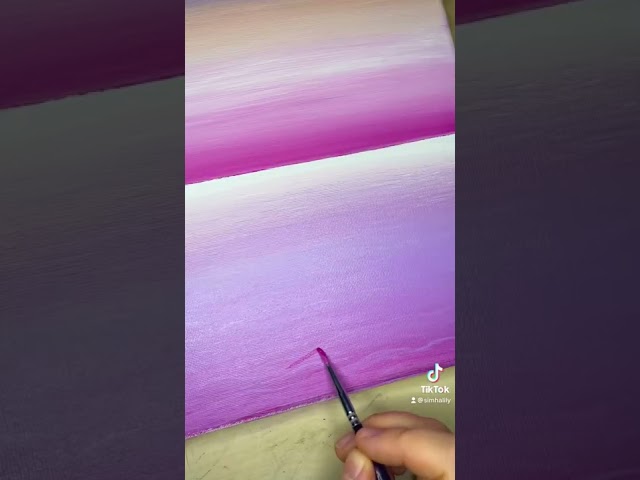 Meer mit Acryl Farbe malen 🥰 #tutorial #malerei #acrylmalerei #acrylmalen #füranfänger #idee #meer