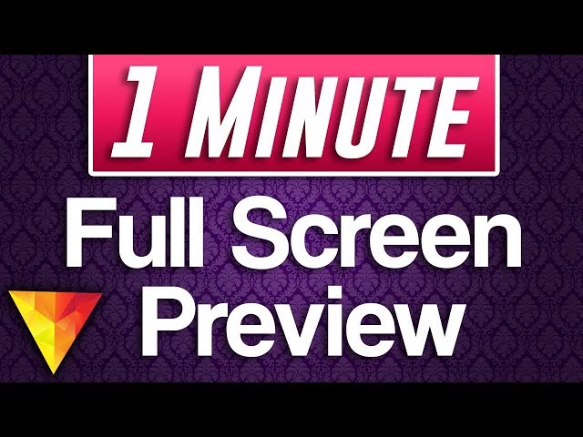 Hitfilm Express : How to View Full Screen Preview