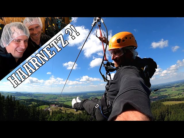 Bis zu 120Km/h - die längste Zipline Deutschlands | AlpspitzKICK Nesselwang