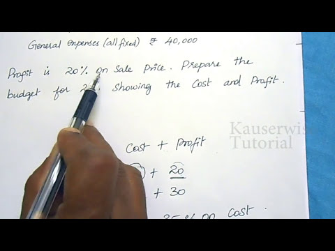 Playlist Budgetary Control video collections in Cost & Management accounting by kauserwise