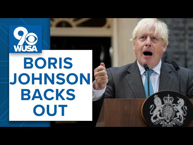 Boris Johnson pulls out of race to be next UK prime minister