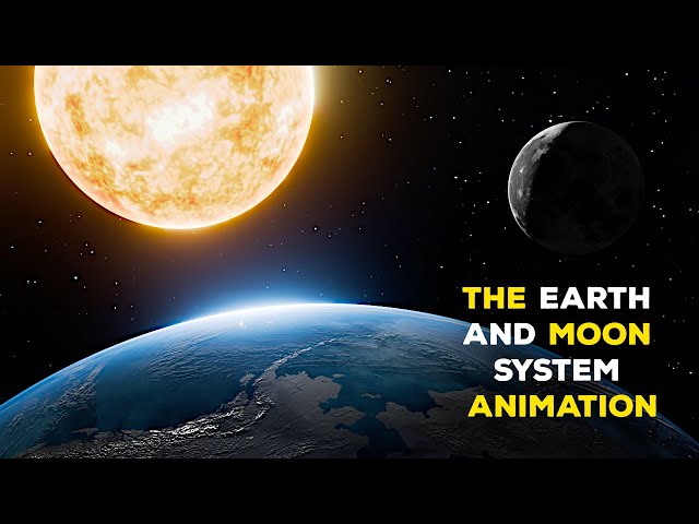 The Earth and Moon system Animation