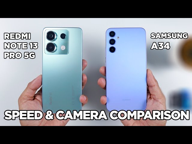 Redmi Note 13 Pro 5G vs Samsung A34 SPEED TEST & CAMERA Comparison | Zeibiz