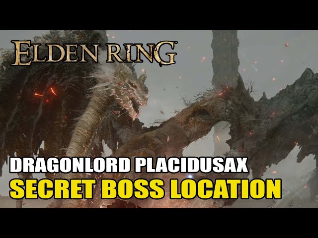 Elden Ring - Dragonlord Placidusax Secret Boss Fight & Location
