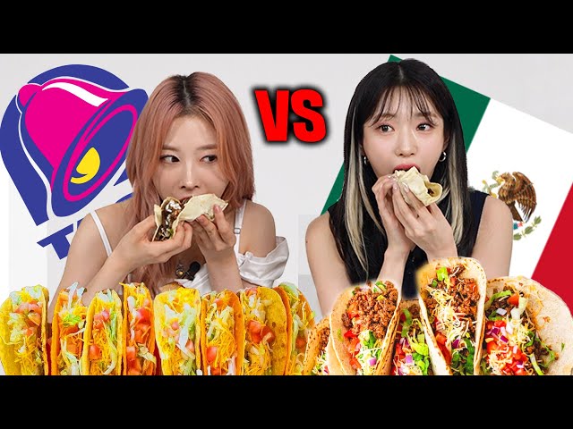 [Taco Bell VS Authentic Mexican Taco] Which Taco Will Koreans Like More? l Kpop Idol Rocket Punch