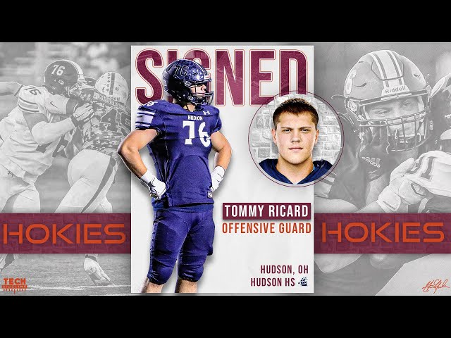 Tommy Ricard Signs With Virginia Tech