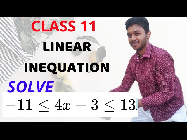 LINEAR INEQUATION//CLASS 11//CBSE//IMPORTANT QUESTION SOLVED MATHSPEDIA