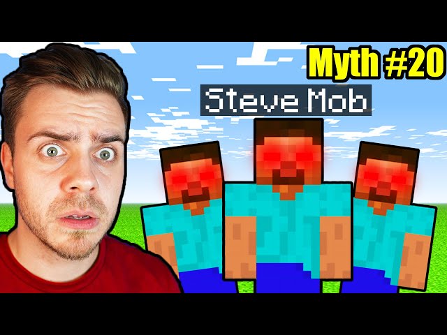 Busting 20 Minecraft Myths