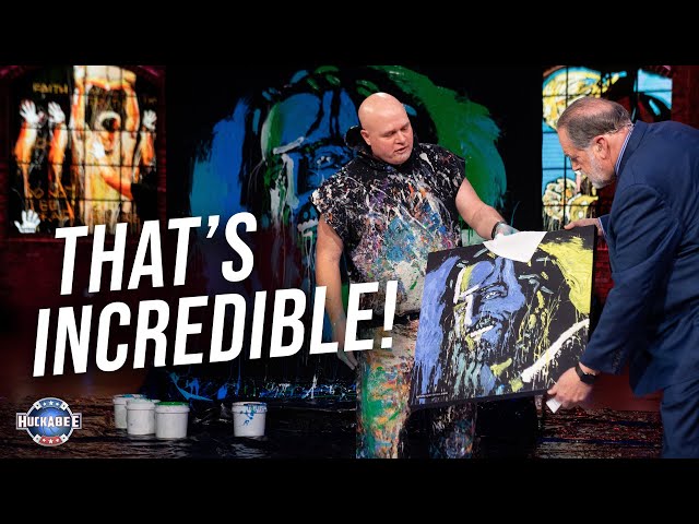 This INCREDIBLE LIVE Speed Painting Will BLOW YOUR MIND! | Splat Experience | Jukebox | Huckabee