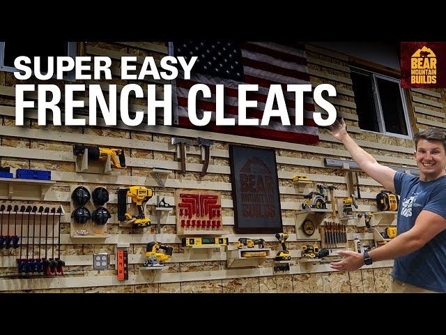 French Cleats: Simple & Modular Wall Mounted Tool Storage
