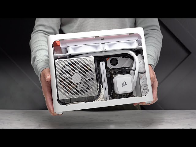 All White Minimalist Style ITX Gaming PC Build
