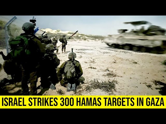 IDF says 300 sites hit in past day, many Hamas members eliminated.