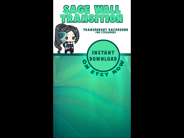 Sage Wall Transition #shorts #etsyshop #sagevalorant #valorant