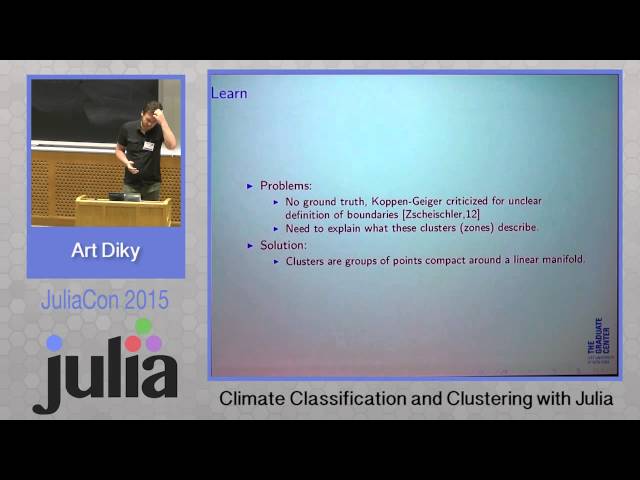 Climate classification and clustering with Julia | Art Diky | JuliaCon 2015
