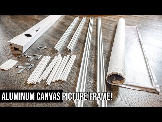 How To Put Together IKEA Aluminum Picture Frame For Canvas Prints!