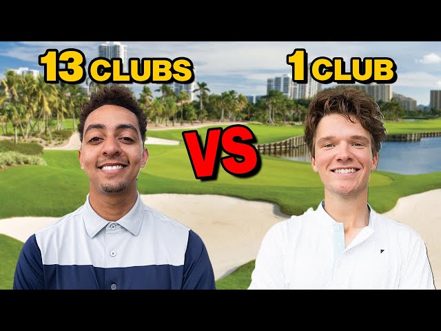 Can a Scratch Golfer Beat Me With One Club?!