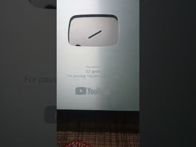 How to Silver play button unboxing in hindi। Special thanks 🙏🥳। #silverplaybutton #youtubeaward