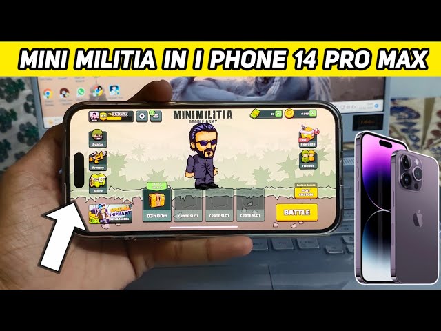 Play Mini Militia In I phone 14 Pro Max | I phone mini militia gameplay