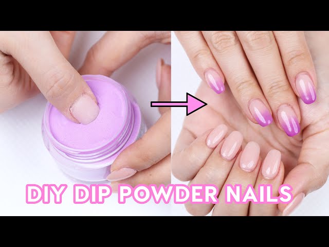 Doing Dip Powder Nails At Home 💅🏻