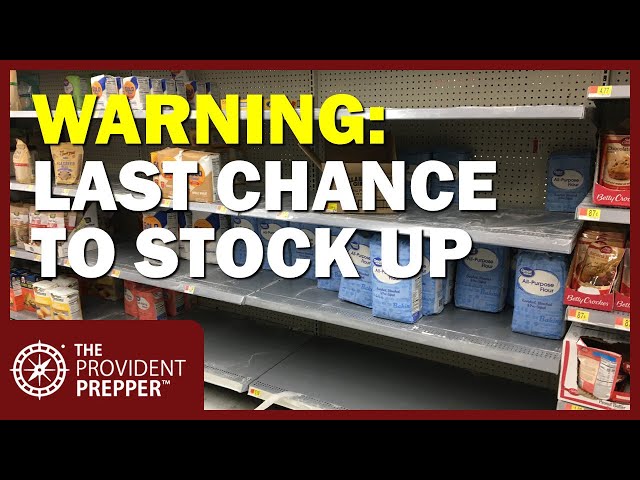 Warning! Challenging Times are Ahead - Stock Up!
