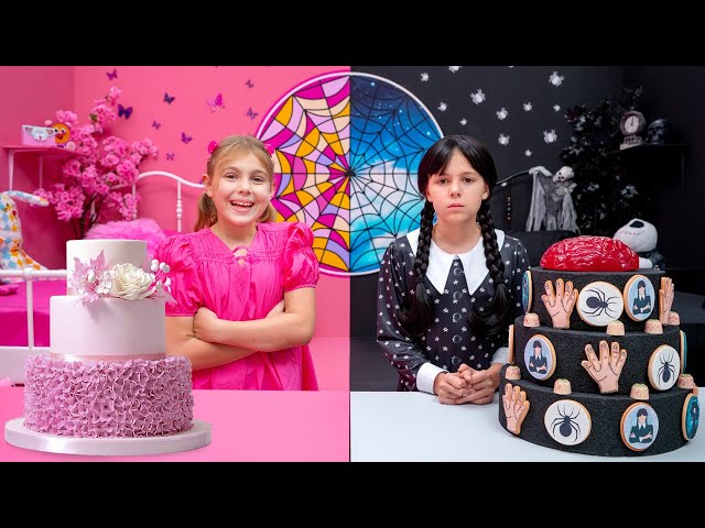 💫 Rosa VS. Schwarz mit Wednesday | Sammlung von Videos für Kinder | Vania Mania DE