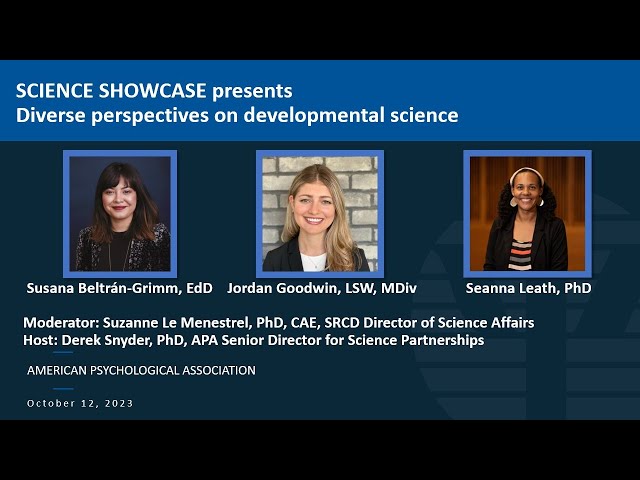 Science Showcase presents: Diverse perspectives on developmental science