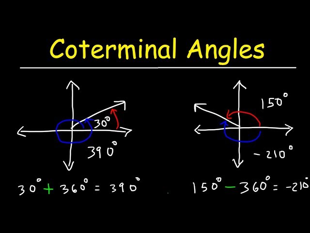 Coterminal Angles In Radians & Degrees - Basic Introduction, Trigonometry