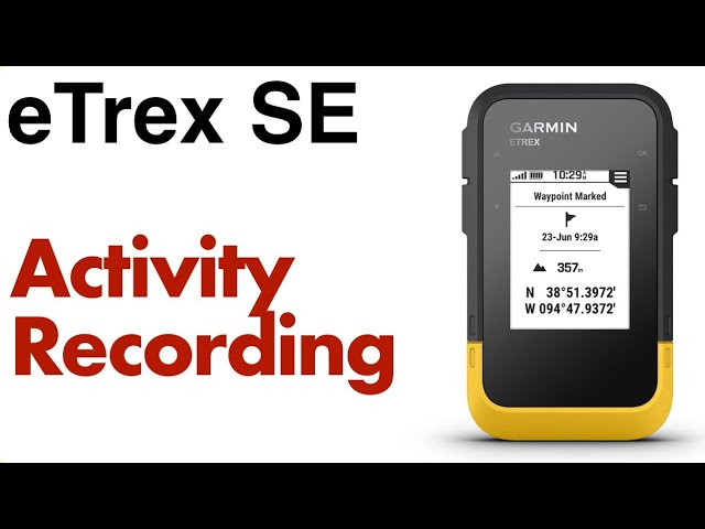 Garmin eTrex SE - How To Adjust Activity Recording Settings To Remove Straight Lines In Your Track