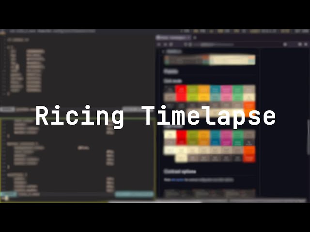 Arch Linux Ricing Timelapse | i3wm | Rofi | Polybar