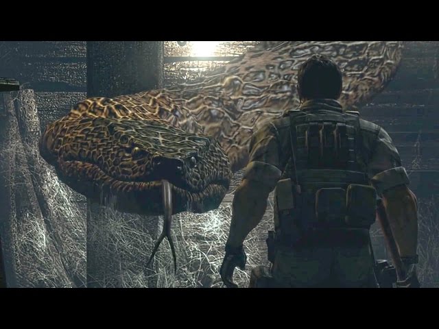 Resident Evil HD Remaster: All Bosses and Ending (4K)