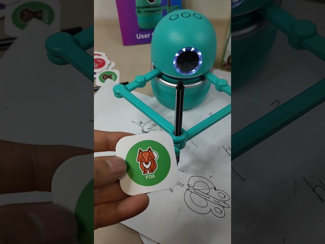 Landzo Quincy Smart Ai Drawing Robot Test Video, The Steam Education Tool. #robot #drawing