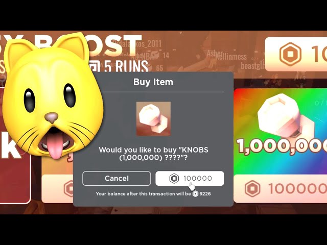 I BOUGHT 1,000,000 KNOBS in Roblox DOORS!