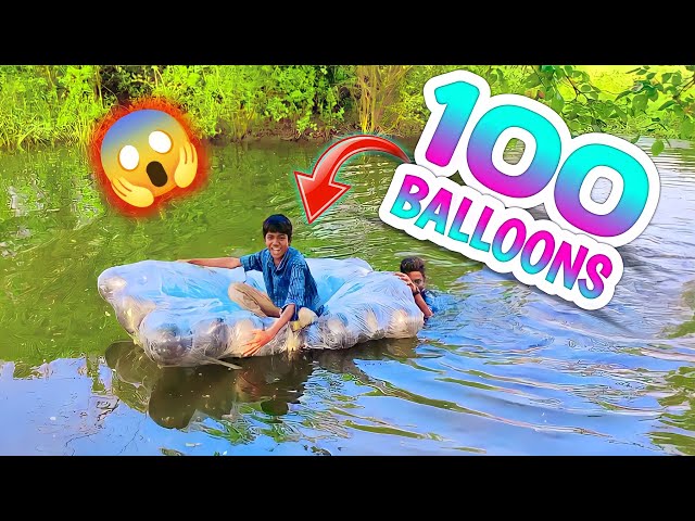 🎈⛵Balloon boat making💫 || 🎈Balloon experiment || 🌈Experiment video in tamil || Unique X - Pert