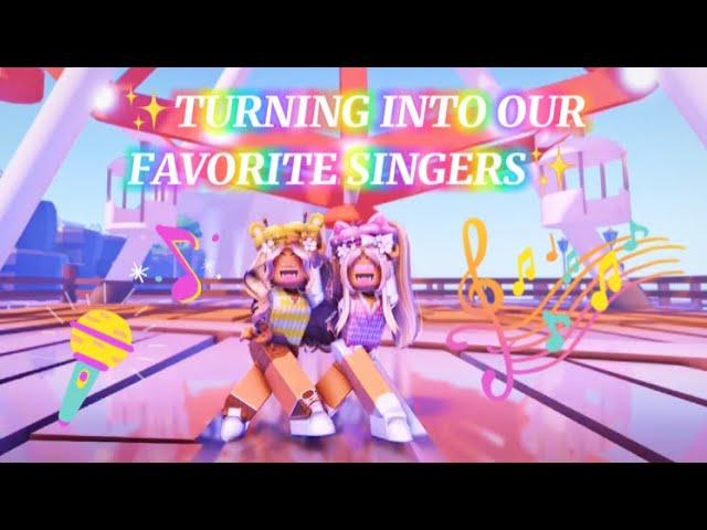 Turning into our ✨FAVORITE SINGERS!✨🎶 || Roblox 2021 || Miley and Riley