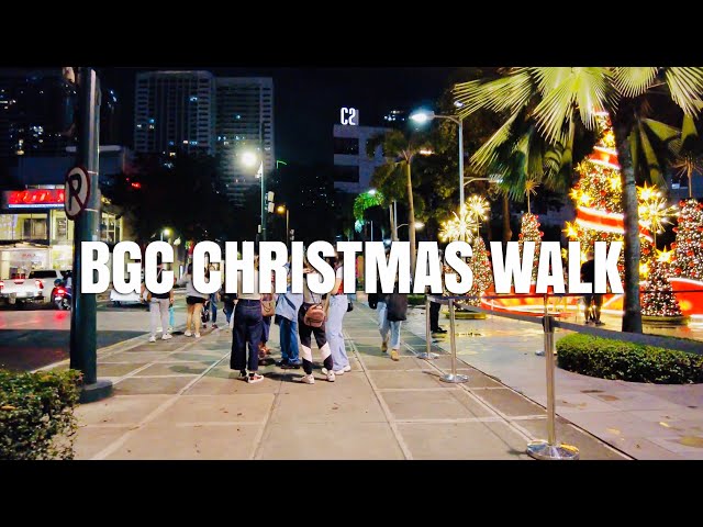 [4K] 2021 BGC Christmas Walk | Philippines