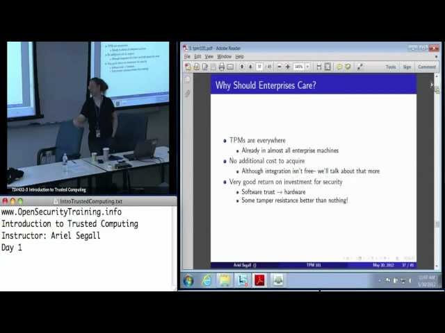 Day 1 Part 6: Intro Trusted Computing