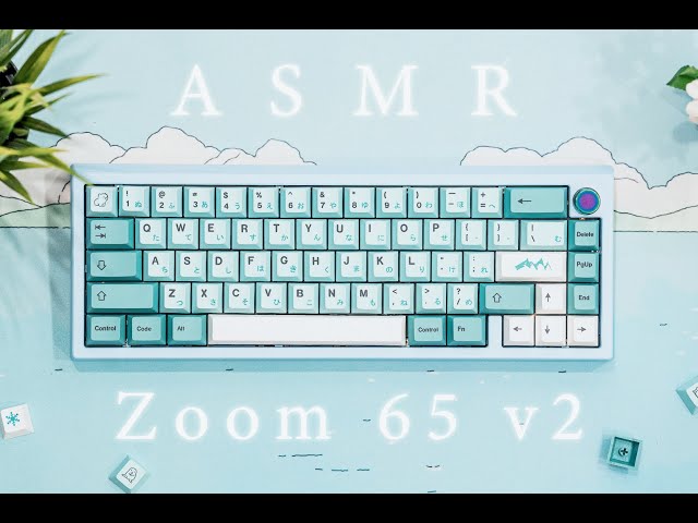 【ASMR】 Zoom 65 V2 EE ☀ Mechanical Keyboard Typing Sound Test【SM7B / 3DIO / Binaural / No Talking】