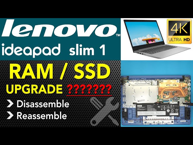 Lenovo Ideapad Slim 1 81Vs ,SSD , HDD , Ram,  UPGRADE Not Possible !!!