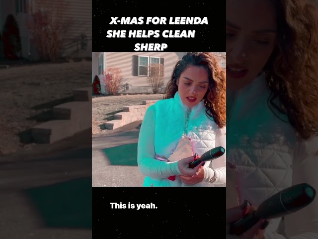 X-MAS GIFT FOR LEENDA & SHE HELPS US CLEAN UP #sherpa #leenda