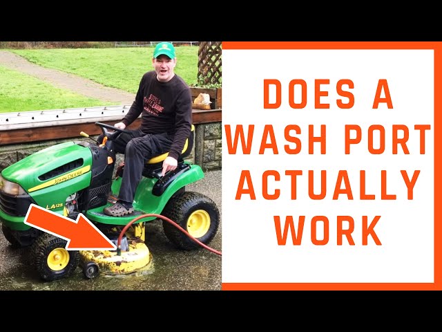 BEST WAY To CLEAN Under The MOWING DECK on a Riding Lawn Mower