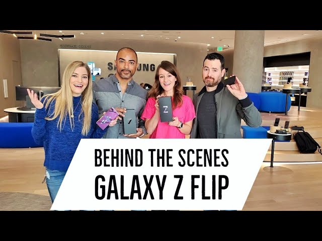 Samsung Galaxy Z Flip w/ iJustine, Jon Rettinger & Jenna Ezarik: Behind the Scenes Unboxing