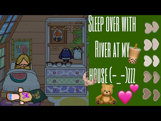 Sleep over with River at my house  (-_-)zzz 🧸💕#tocaboca